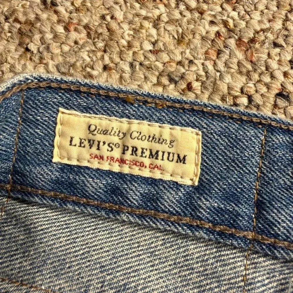 Vintage Levi's 555 Relaxed‎ Fit Carpenter Workwear Jeans Light Wash Denim W38